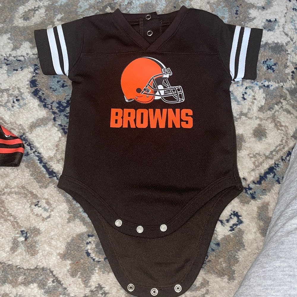 NFL Cleveland Browns Baby Jersey Onesie | 3-6 months